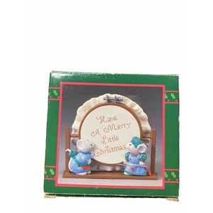 Have A Merry Little Christmas Mice Embroidery Hoop Needle Point Night Light